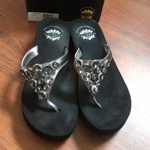 Yellow Box Flip Flops